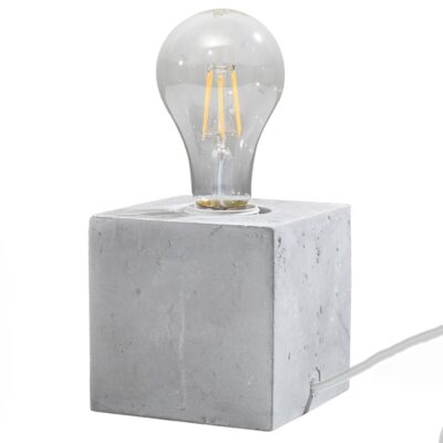 Betónová stolová lampa NEBO