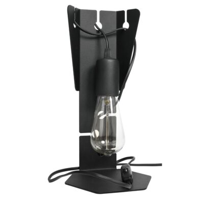 Čierna stolová lampa BEMI
