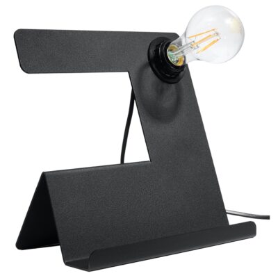 Čierna stolová lampa INEL