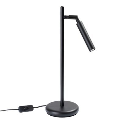 Čierna stolová lampa PAVO