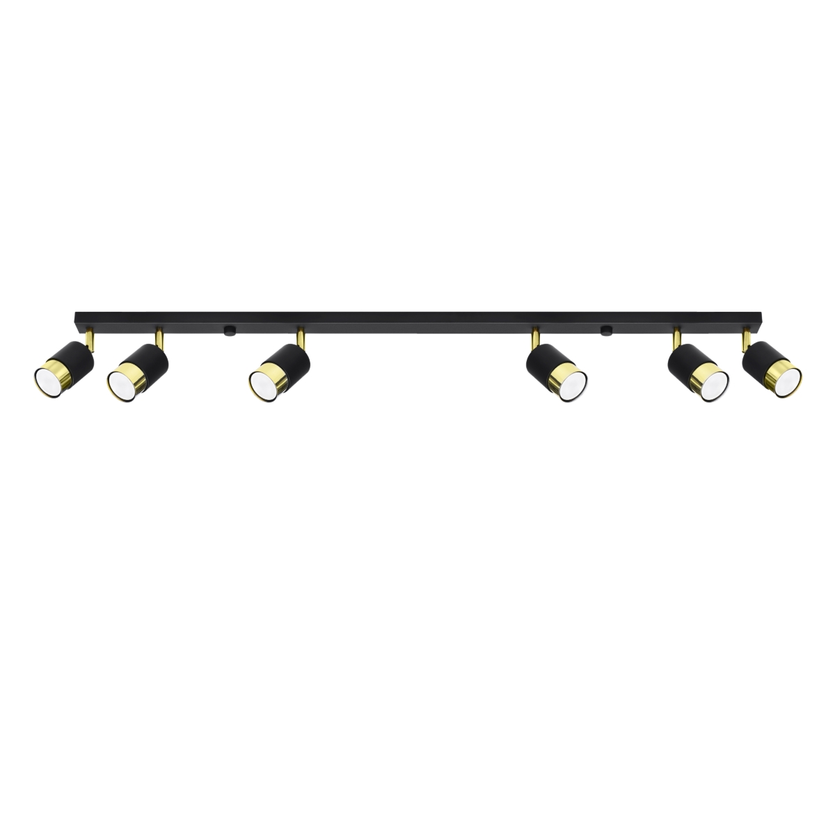 Stropné svietidlo NERO 6 čierne/zlaté – Lafuro Lighting