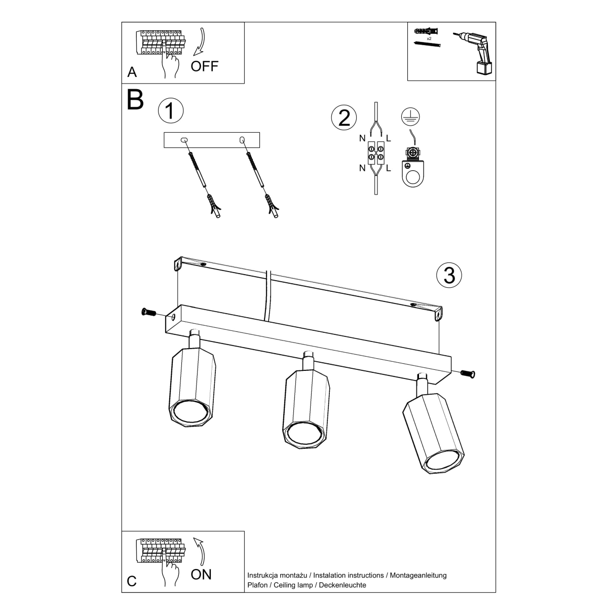Dubové stropné svietidlo BIRA 3 – Obrázok 5