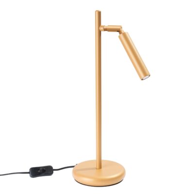 Zlatá stolová lampa PAVO