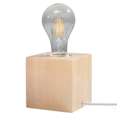 Drevená stolová lampa NEBO