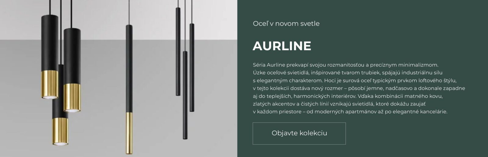 Kolekcia svietidiel Aurline – elegantné moderné svetlá pre celý interiér
