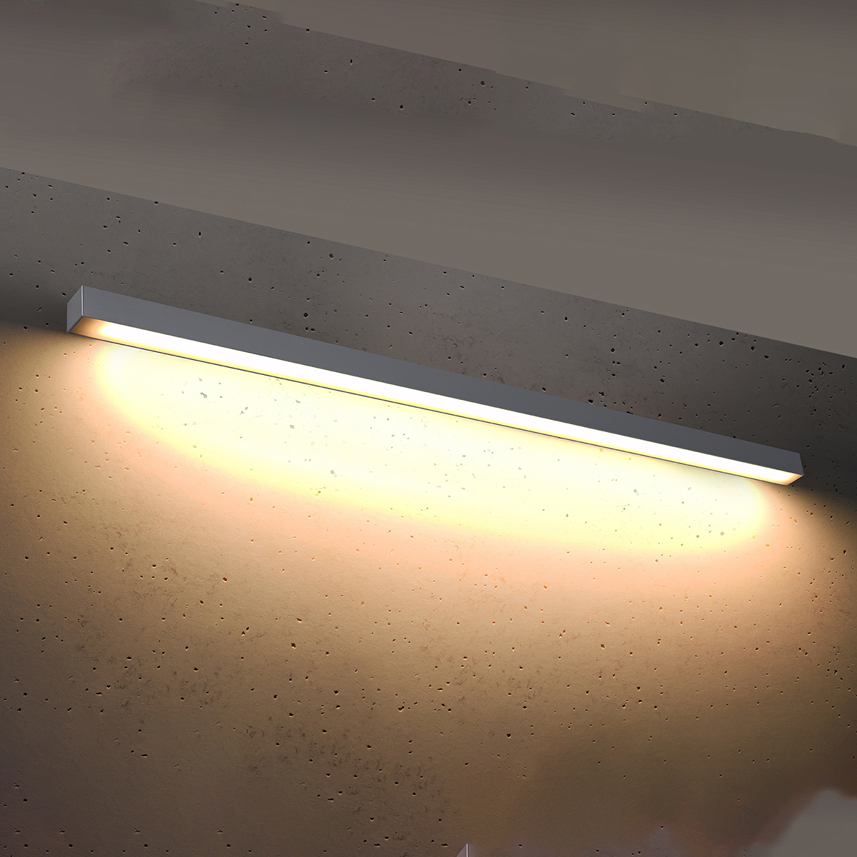 LED Nástenné svietidlo PINNE 150 – sivá – Obrázok 3