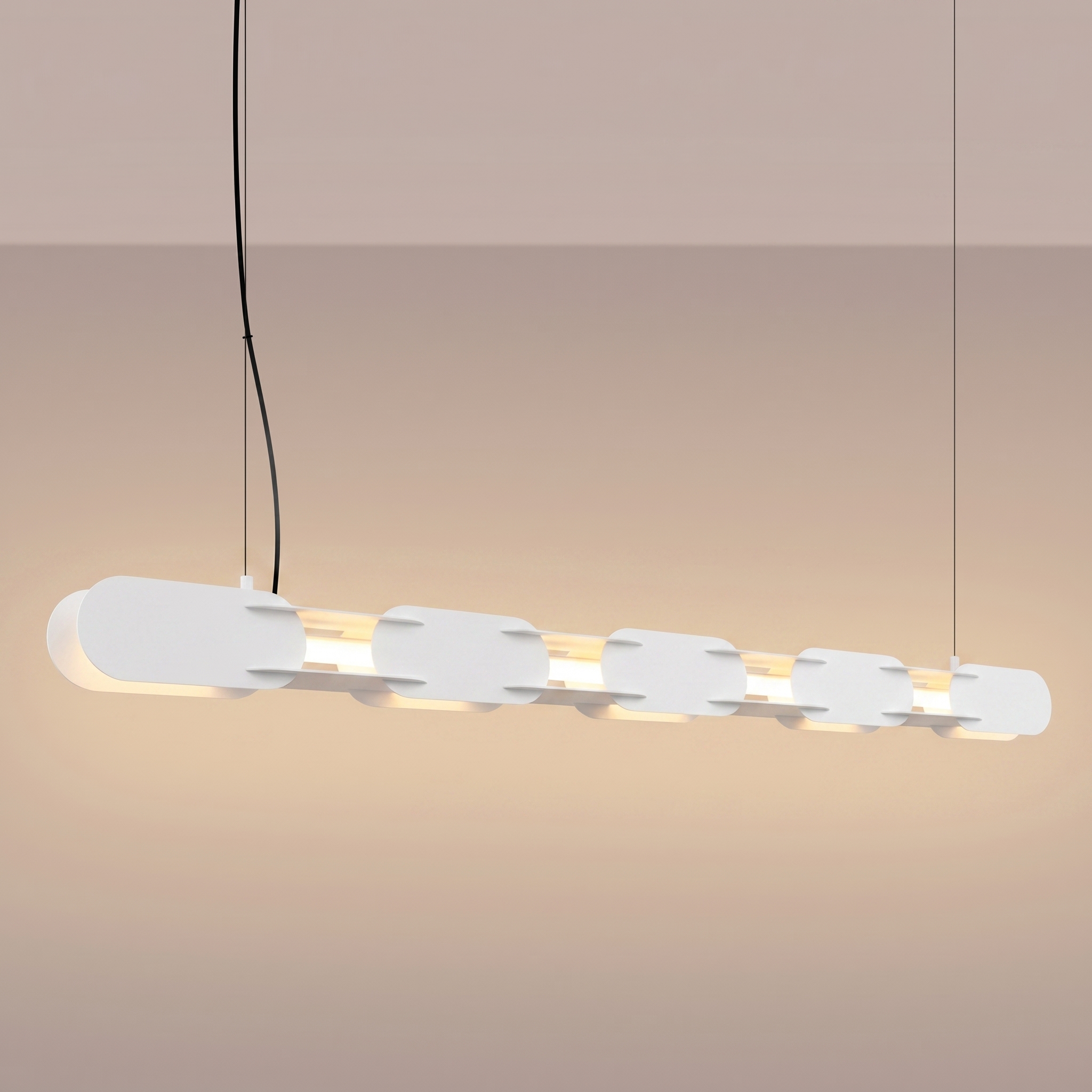 LED Závesné svietidlo CHAIN 158 – biela – Obrázok 3