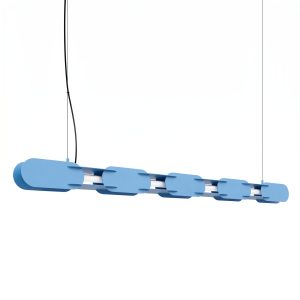 LED Závesné svietidlo CHAIN 158 – svetlomodrá