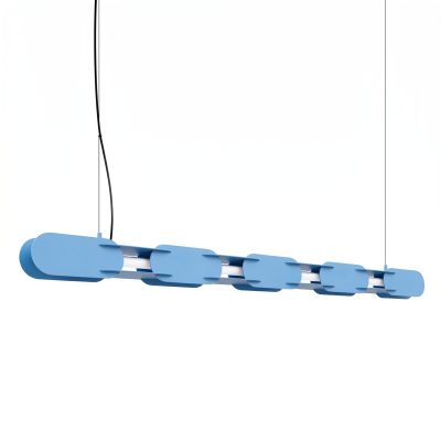 LED Závesné svietidlo CHAIN 158 – svetlomodrá