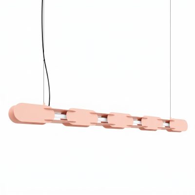LED Závesné svietidlo CHAIN 158 – broskyňová