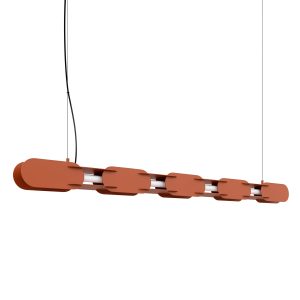 LED Závesné svietidlo CHAIN 158 ochre – červená