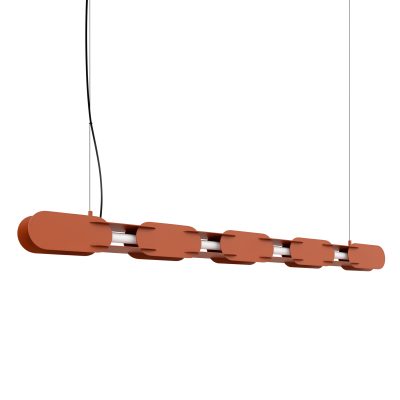 LED Závesné svietidlo CHAIN 158 ochre – červená