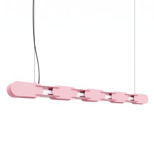 LED Závesné svietidlo CHAIN 158 – ružová