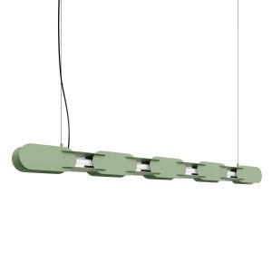 LED Závesné svietidlo CHAIN 158 – šalviová