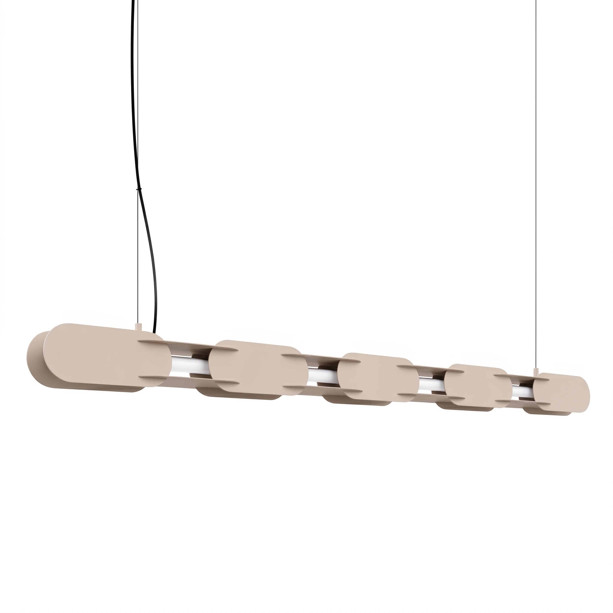 LED Závesné svietidlo CHAIN 158 – taupe