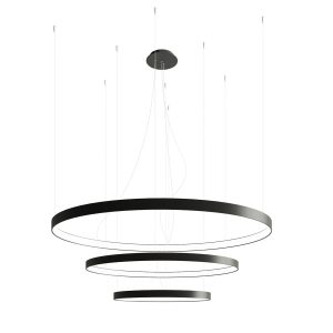 LED Luster RIO 3 55/78/110 – čierna