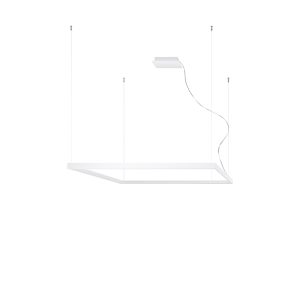 LED Luster NELYA L – biela