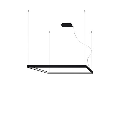 LED Luster NELYA L – čierna
