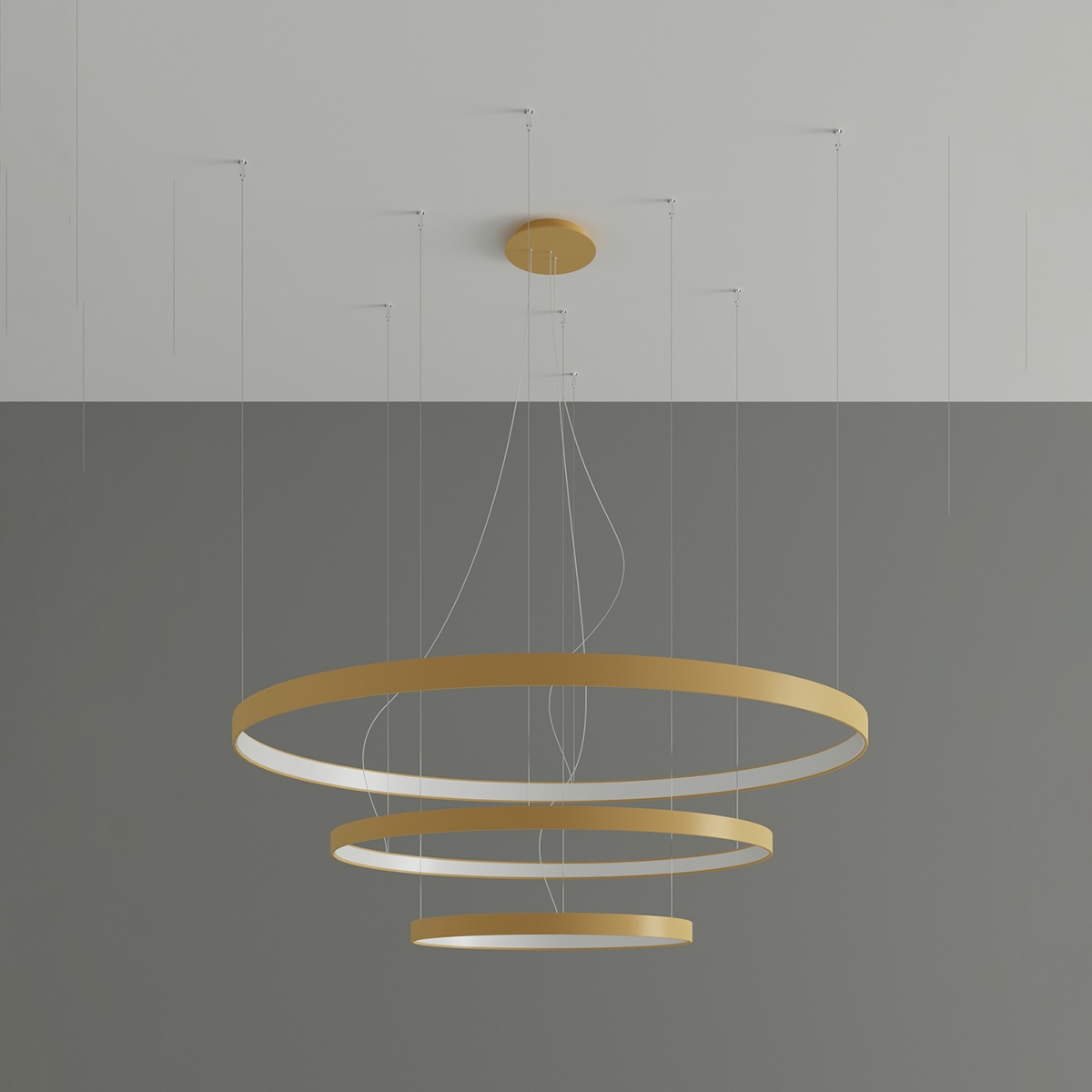 LED Luster RIO 3 55/78/110 – zlatá – Obrázok 2