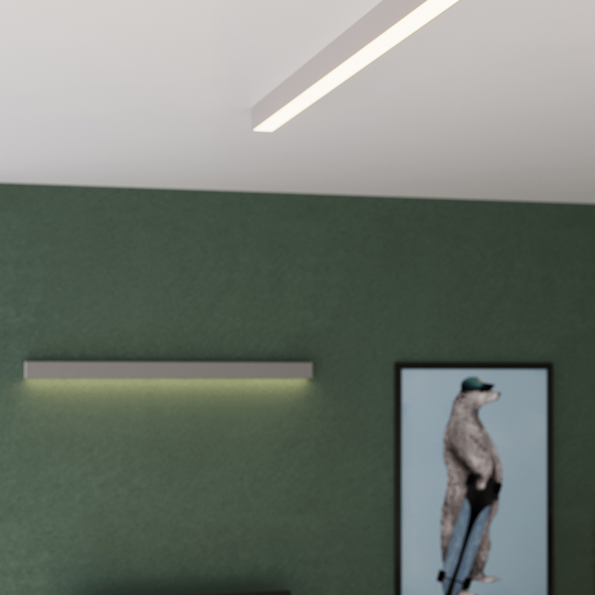 LED Nástenné svietidlo PINNE 200 – sivá – Obrázok 9