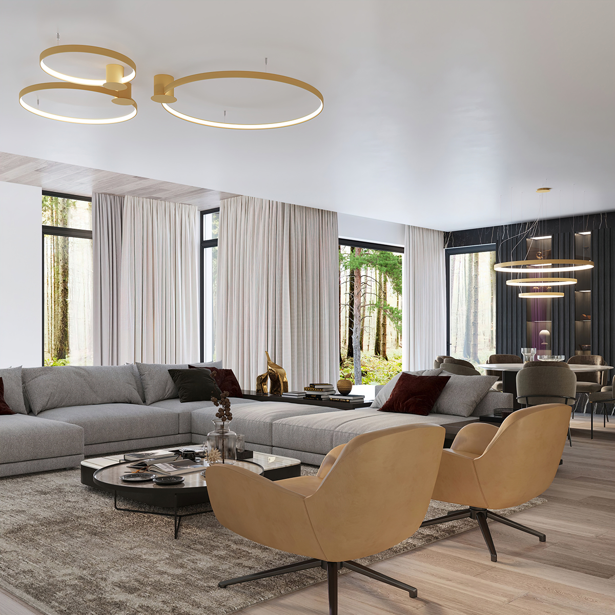 LED Luster RIO 3 55/78/110 – zlatá – Obrázok 18