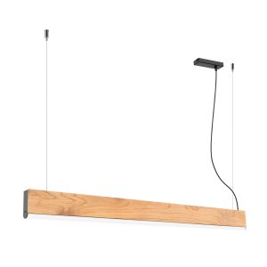 LED Závesné svietidlo LYKKE 120 – dub