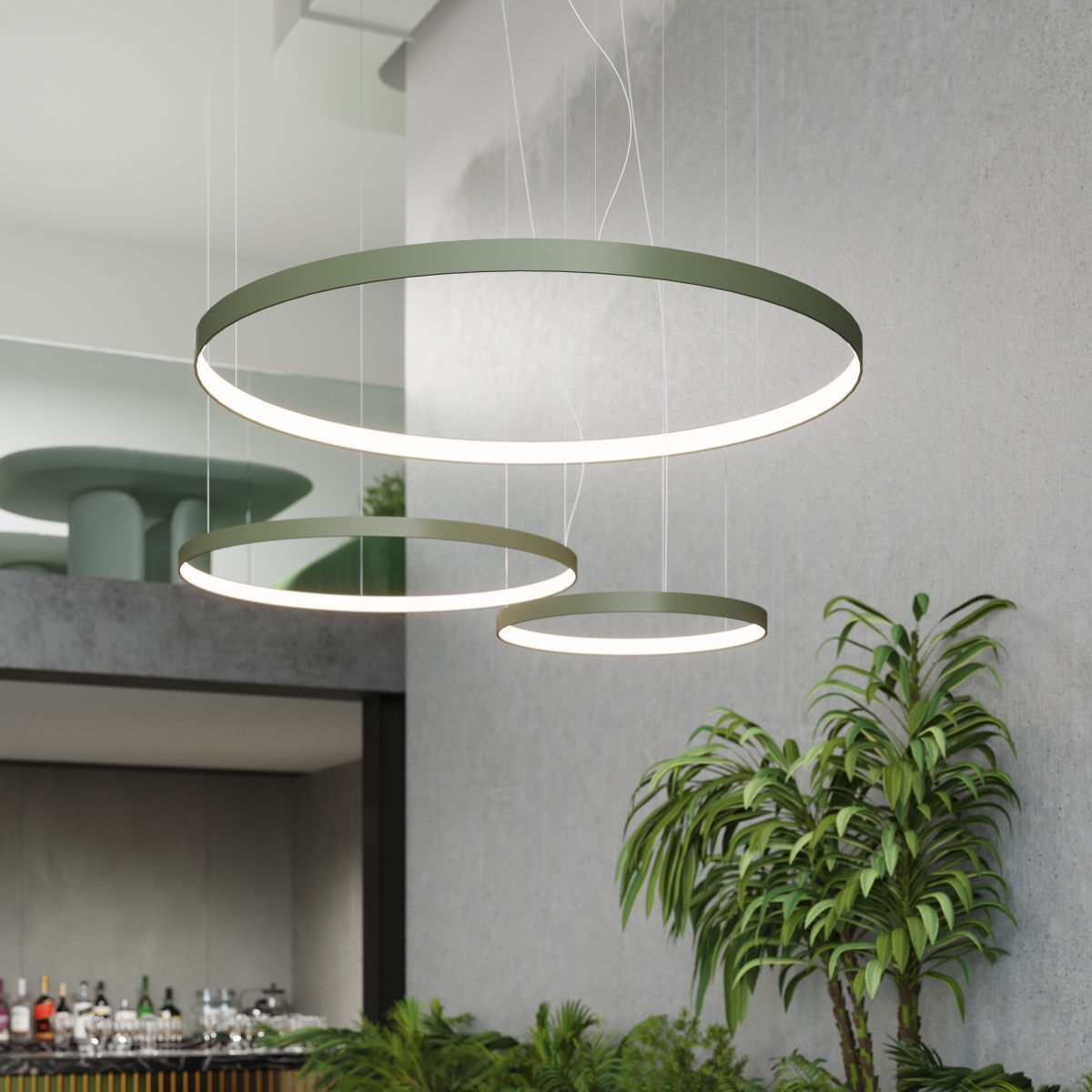 LED Luster RIO 55 – olivová – Obrázok 28