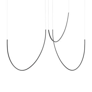 LED Luster ALVAR 3 – čierna
