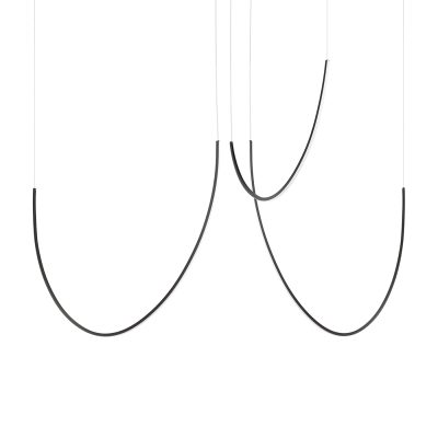 LED Luster ALVAR 3 – čierna