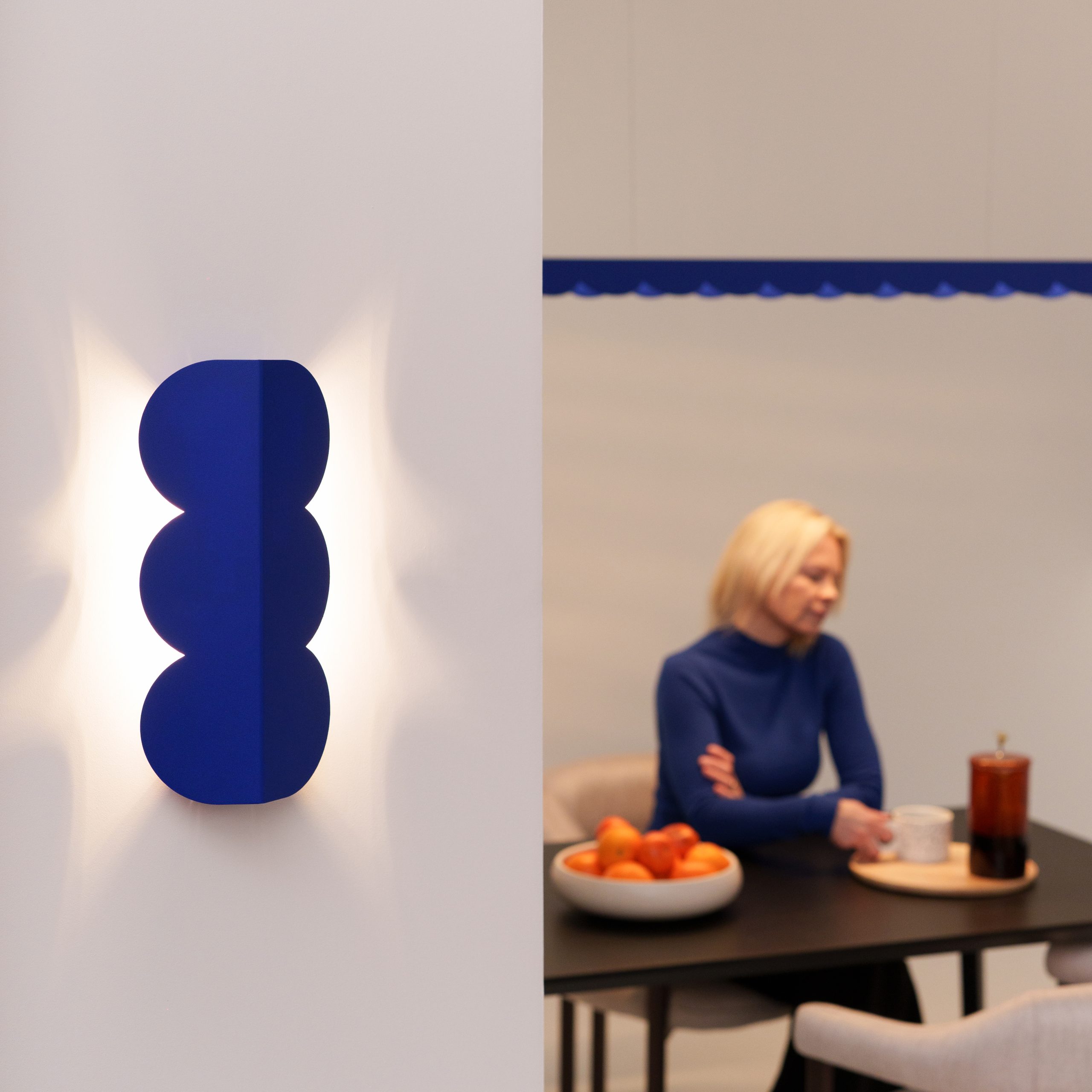 Nástenné svietidlo BISCUIT – ultramarínová – Obrázok 11