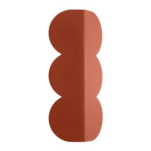 Nástenné svietidlo BISCUIT ochra – červená