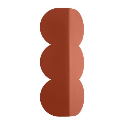 Nástenné svietidlo BISCUIT ochra – červená