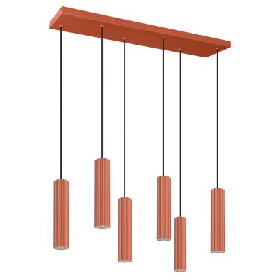 LED Závesné svietidlo IVAR 6L ochra – červená