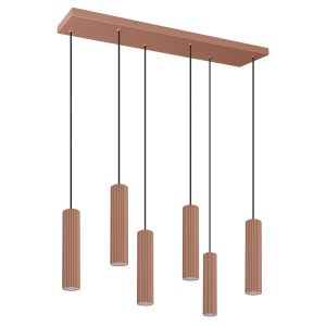 LED Závesné svietidlo IVAR 6L – mokka