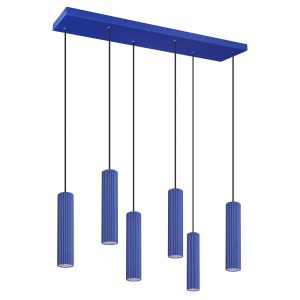 LED Závesné svietidlo IVAR 6L – ultramarínová