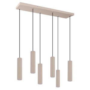 LED Závesné svietidlo IVAR 6L – taupe