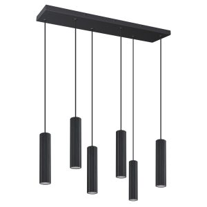 LED Závesné svietidlo IVAR 6L – čierna
