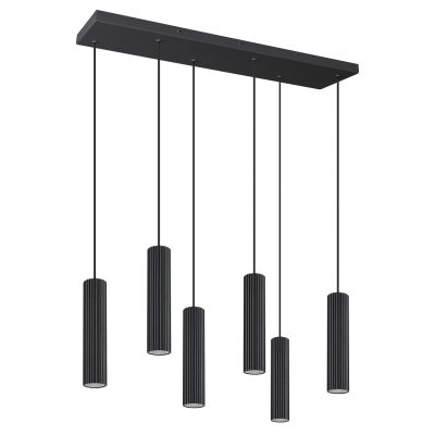 LED Závesné svietidlo IVAR 6L – čierna