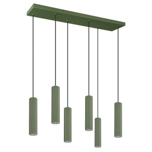 LED Závesné svietidlo IVAR 6L – olivová