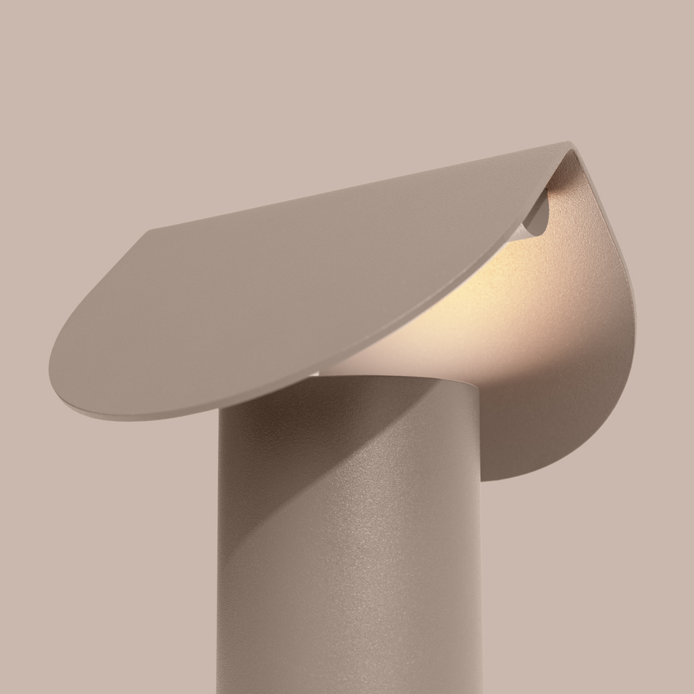 LED Stolové svietidlo BISCUIT – taupe – Obrázok 6