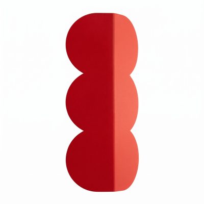 Nástenné svietidlo BISCUIT – červená