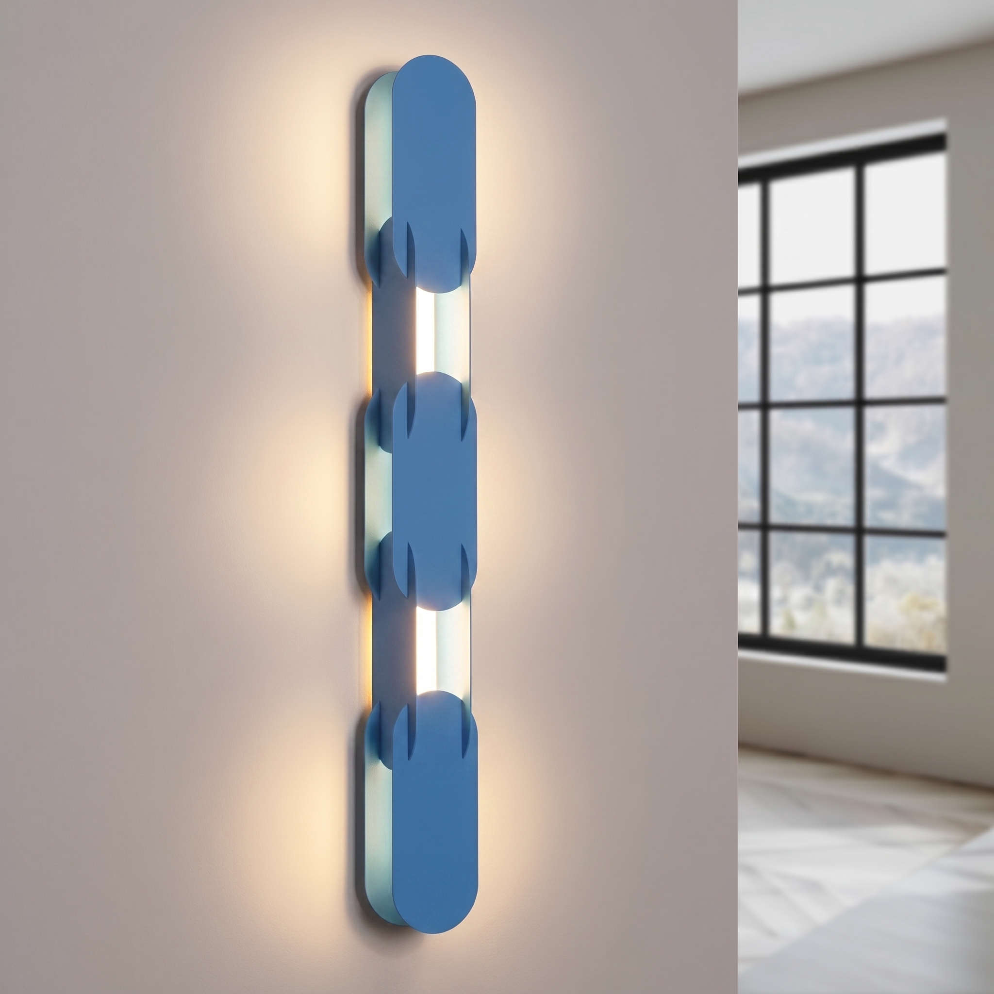 LED Nástenné svietidlo CHAIN 91 – nebeská modrá – Obrázok 3