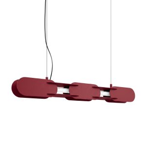 LED Závesné svietidlo CHAIN 91 – bordová