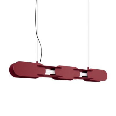 LED Závesné svietidlo CHAIN 91 – bordová
