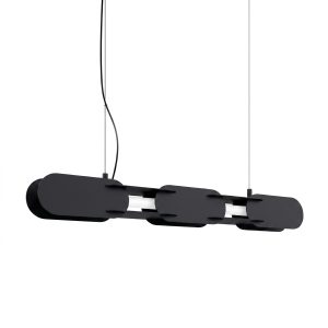 LED Závesné svietidlo CHAIN 91 – čierna