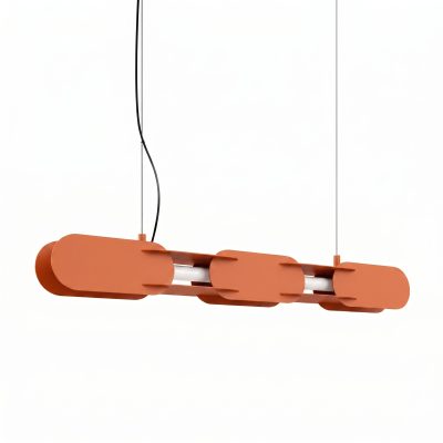 LED Závesné svietidlo CHAIN 91 ochre – červená