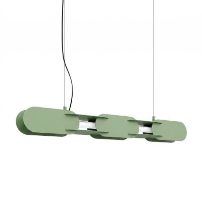 LED Závesné svietidlo CHAIN 91 – šalviová