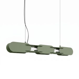 LED Závesné svietidlo CHAIN 91 – olivová