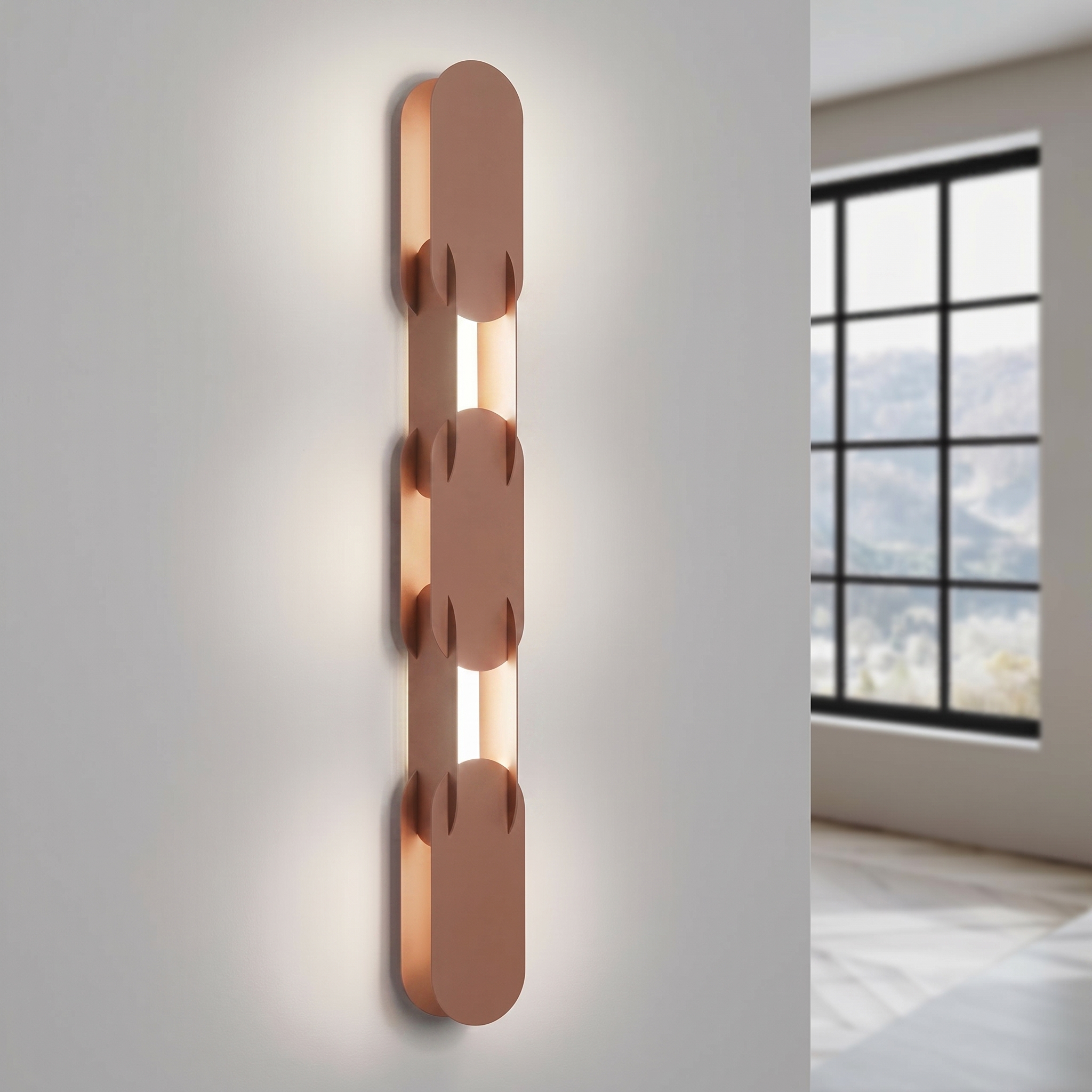 LED Nástenné svietidlo CHAIN 91 – mokka – Obrázok 11