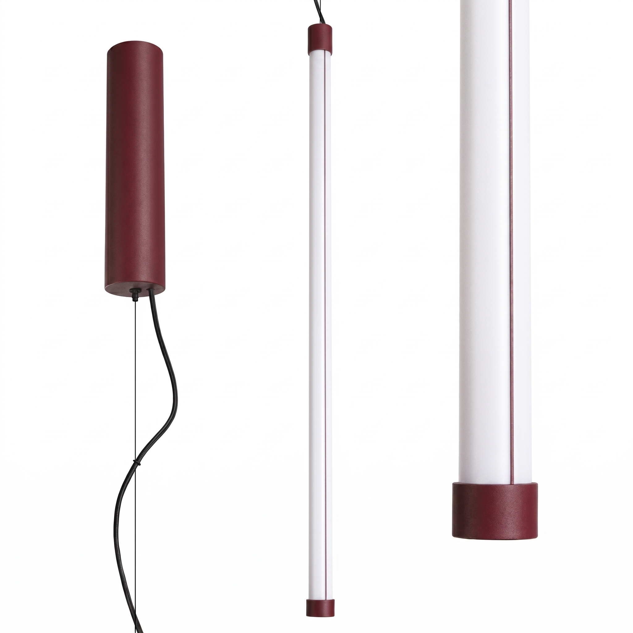LED Závesné svietidlo TRANG 75 – bordová